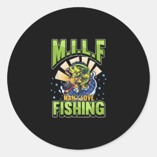 Adesivo M.I.L.F Homem Eu adoro pescador