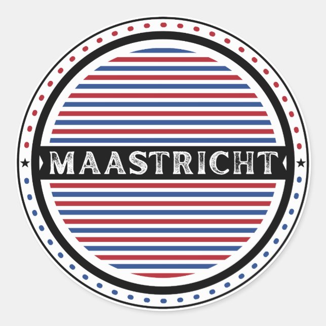 Adesivo Maastricht City Pride Emblem – Dutch Identity (Frente)