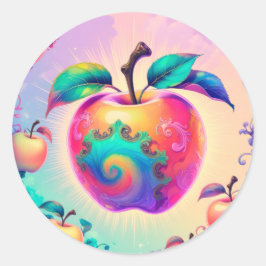 Adesivo Maçã colorida para o verão