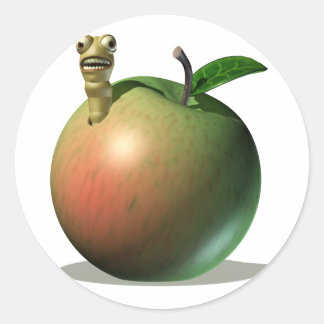 Adesivo Maçã De Comida De Grub