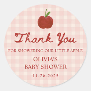 Adesivo Maçã dos Nossos Olhos Favor de Baby Shower em Xadr