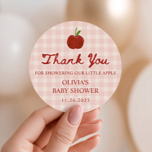 Adesivo Maçã dos Nossos Olhos Favor de Baby Shower em Xadr