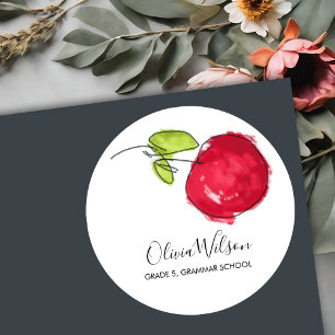 ADESIVO MAÇÃ MODERNA ESCOLA CRIANÇAS PINTURA DE PETRÓL