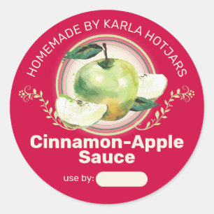 Adesivo Maçã verde aplaude torta fruta