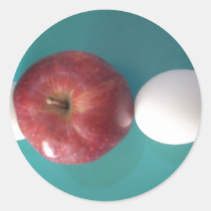 Adesivo Maçã vermelha gêmea para torta.JPG