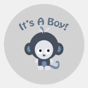 Adesivo Macaco bonito, é um garoto!
