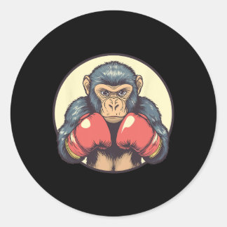 Adesivo Macaco Com Luvas In A Box Determinadas