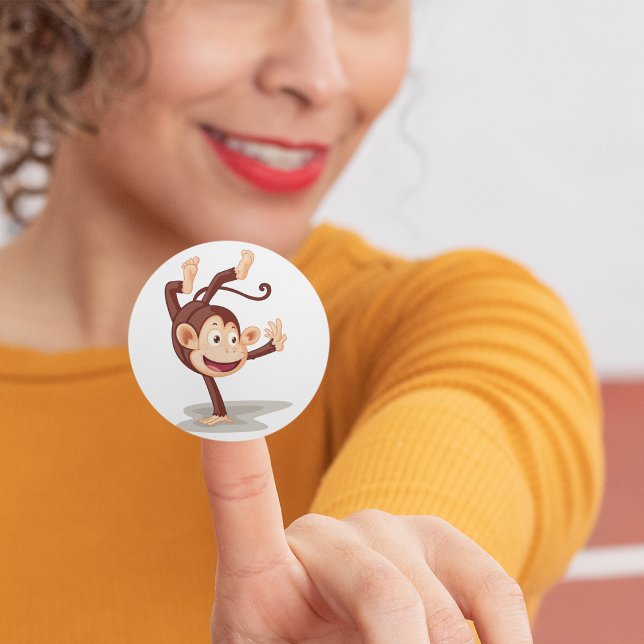 Adesivo Macaco com um punhal (Criador carregado)