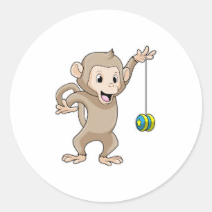 Adesivo Macaco com Yo-yo