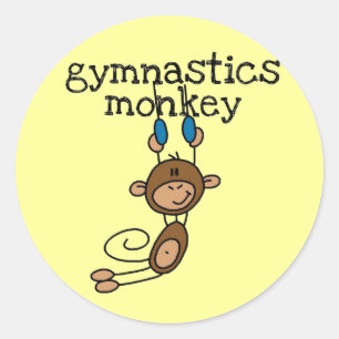 Adesivo Macaco da ginástica