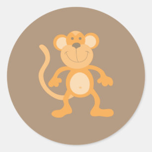 Adesivo Macaco de desenho