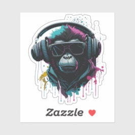 Adesivo Macaco dj