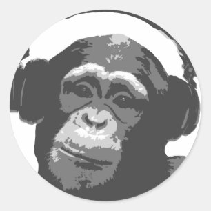 ADESIVO MACACO DO DJ