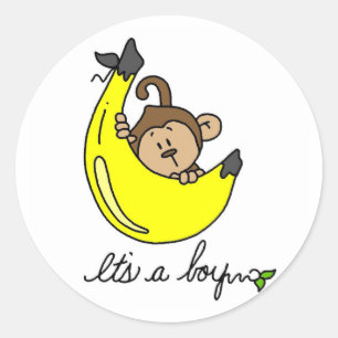 Adesivo Macaco é camiseta e presentes de um menino