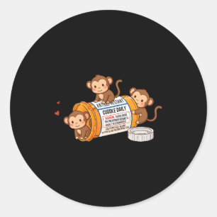Adesivo Macaco Engraçado Antidepressivo Zoológico Meninos