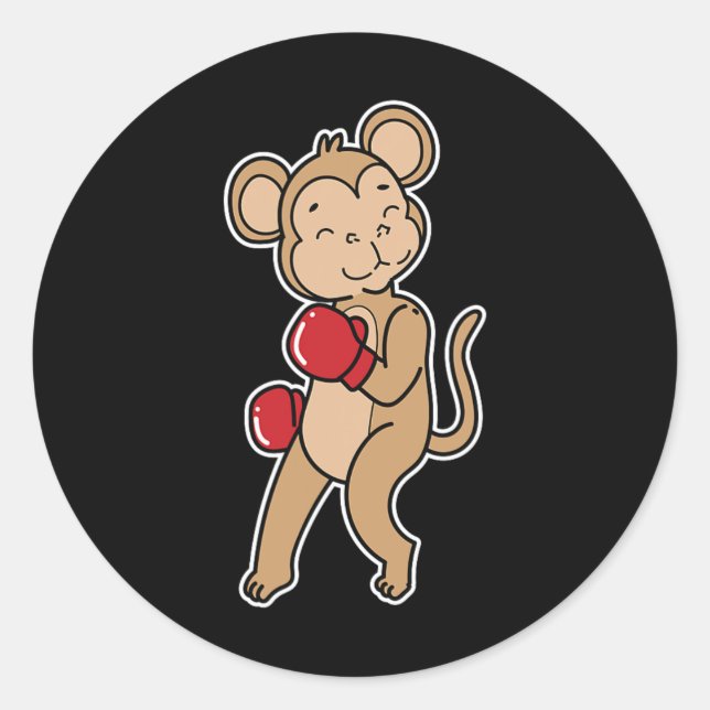 Adesivo Macaco faz in a box (Frente)