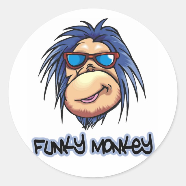 Adesivo Macaco Funky (Frente)