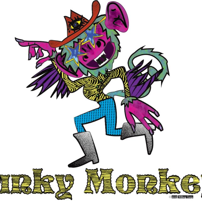 Adesivo Macaco Funky  (Criador carregado)