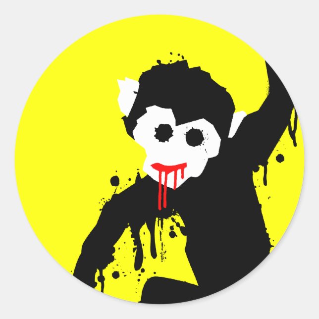 Adesivo macaco furado (Frente)