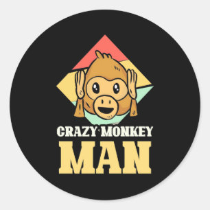 Adesivo Macaco Louco