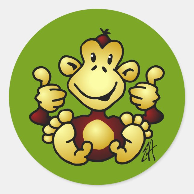 Adesivo Macaco Manic (Frente)