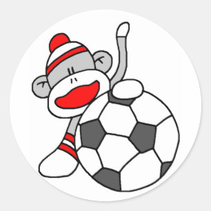 Adesivo Macaco-meia-futebol