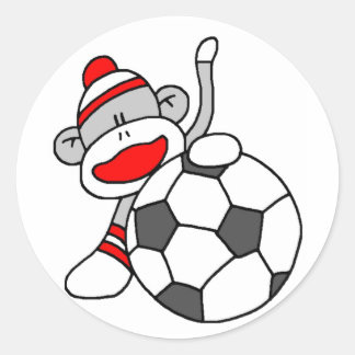 Adesivo Macaco-meia-futebol
