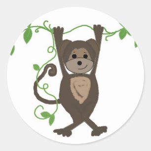 Adesivo Macaco nas Videiras