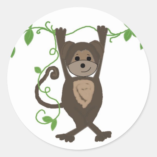 Adesivo Macaco nas Videiras (Frente)