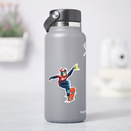 Adesivo Macaco no skate: vinil com corte de 4"