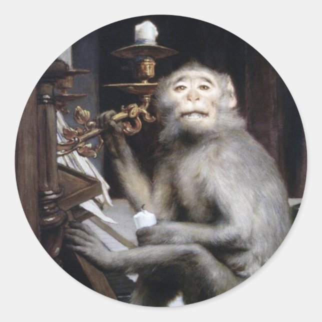 Adesivo Macaco sorridente (Frente)