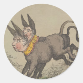 Adesivo Macacos-burros - Paletas redondas para artigos de 