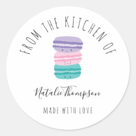 Adesivo Macarões bonitos da cozinha do cozimento caseiro