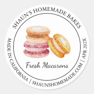 Adesivo Macaron Baking Modern