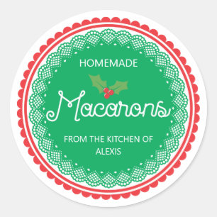 Adesivo Macaron de Natal