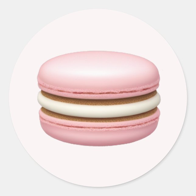Adesivo Macaron Emoji Art Rosa (Frente)