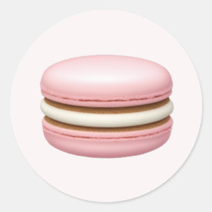 Adesivo Macaron Emoji Art Rosa