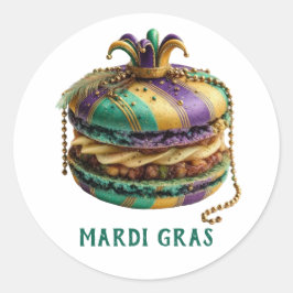 Adesivo Macaron Real Mardi Gras