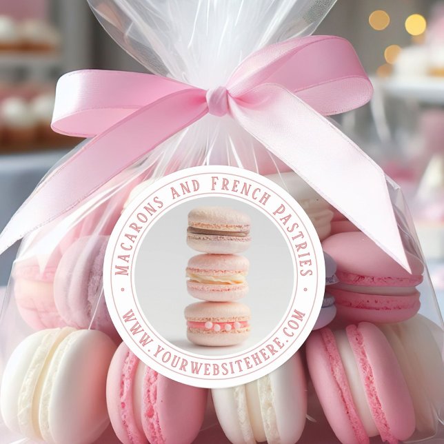 Adesivo Macarons and French Pastries Bakery (Criador carregado)