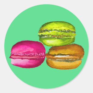 Adesivo Macarons Coloridos, a aquarela e a arte funky