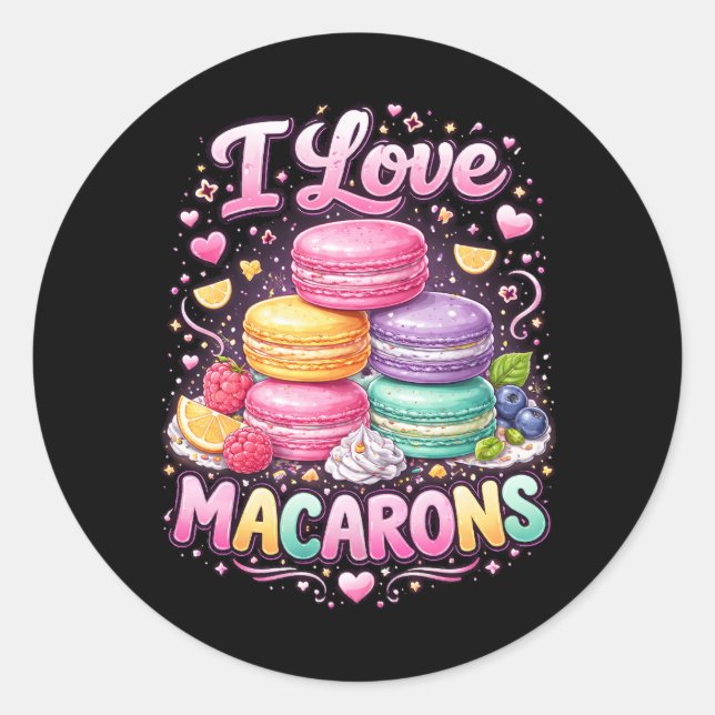 Adesivo Macarons de Amor Doce (Frente)