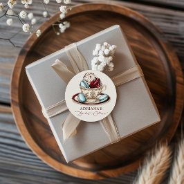 Adesivo Macarons para Chá de Bebê e Noiva