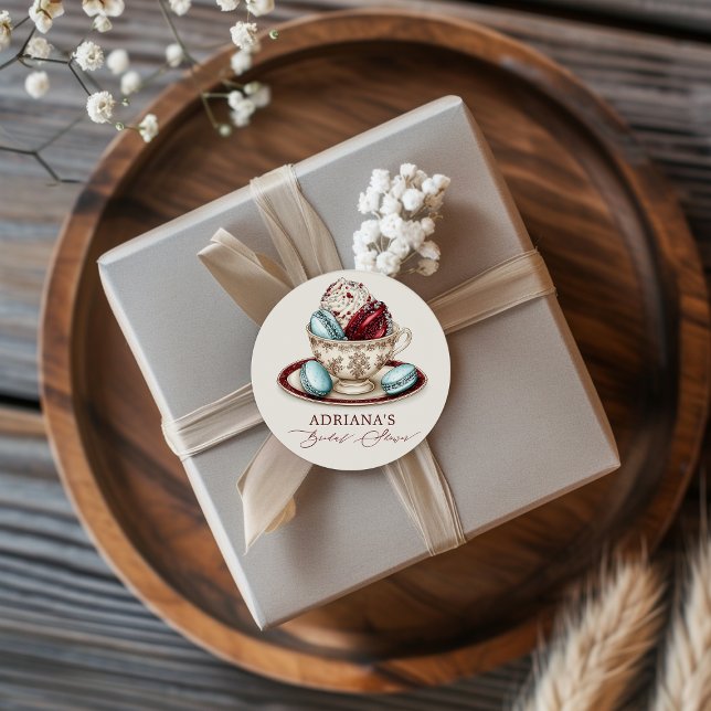 Adesivo Macarons para chá de panela (Criador carregado)