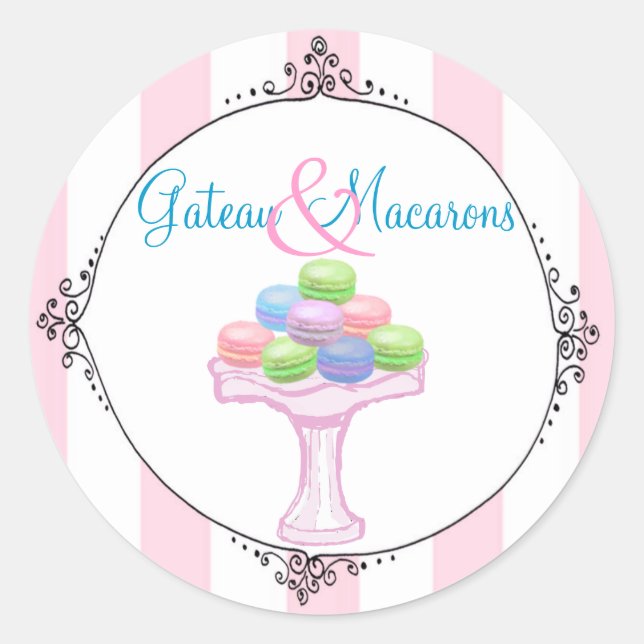 Adesivo Macarons Stickers (Frente)