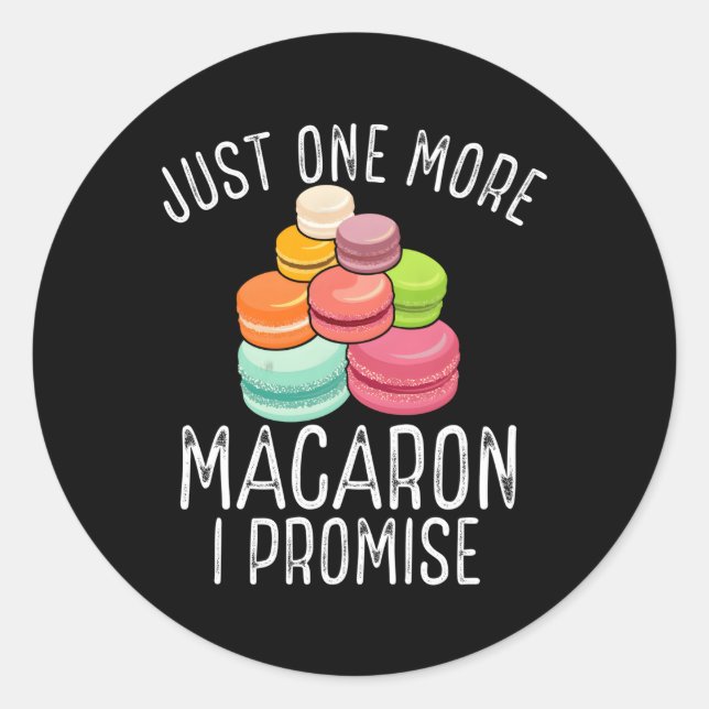 Adesivo Macarron Parisiense Fãs de Macarão Fãs de Francês (Frente)