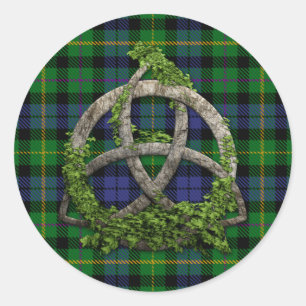 Adesivo MacBride Tartan E Celtic Trinity Knot