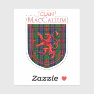 Adesivo MacCallum Tartan - Xadrez escocesa - Lion Rampant