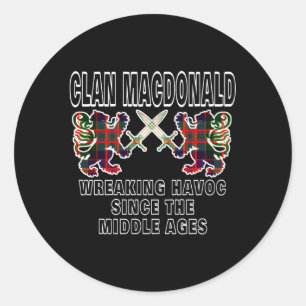 Adesivo Macdonald Scottish Tan Scotland Family Clan Name