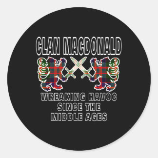 Adesivo Macdonald Scottish Tan Scotland Family Clan Name