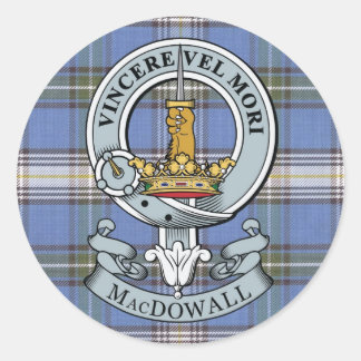 Adesivo MacDowall Crest + Tartan Sticker Pack